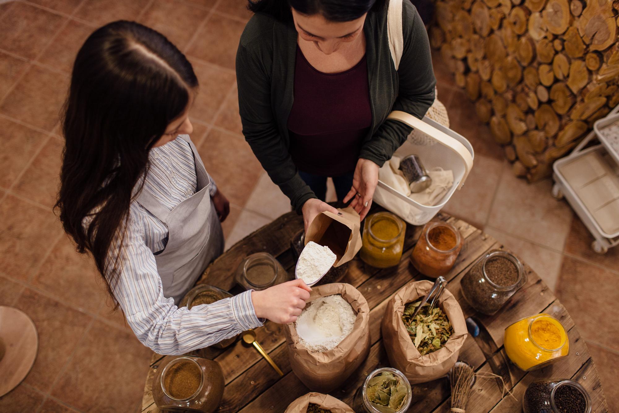 Small cohort tasting in rustic studio